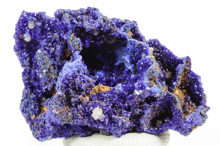 Cerussite Crystals on Sparkling Azurite - Congo #366024